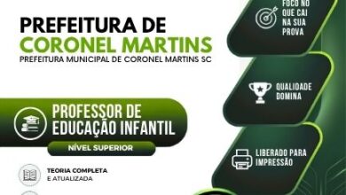 Transforme sua Carreira: Apostila do Professor de Educação Infantil – Coronel Martins SC 2026!