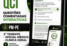 1000 Questões Comentadas para Oficial Médico em Clínica Geral – PM PE 2026