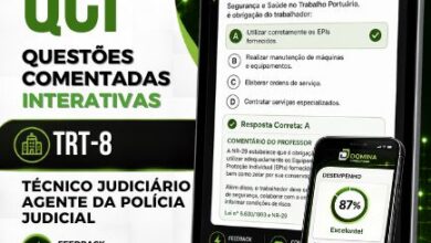 1500 Questões Comentadas para Técnico Judiciário – Agente Polícia Judicial TRT 8/2026
