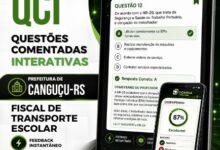 Análise Completa: 750 Questões Comentadas para Fiscal de Transporte Escolar – Canguçu RS 2026 Análise Completa: 750 Questões Comentadas para Fiscal de Transporte Escolar – Canguçu RS 2026
