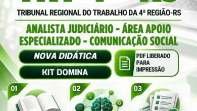 Apostila Completa para Analista Judiciário em Comunicação Social – TRT 4 RS 2026 Apostila Completa para Analista Judiciário em Comunicação Social – TRT 4 RS 2026