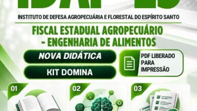 Apostila Fiscal Agropecuário e Engenharia de Alimentos – IDAF ES 2026