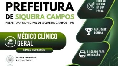 Apostila Médico Clínico Geral 2026 – Siqueira Campos PR: Conteúdo Atualizado