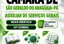 Apostila Profissional para Auxiliar de Serviços Gerais – Câmara São Geraldo Araguaia 2026 Apostila Profissional para Auxiliar de Serviços Gerais – Câmara São Geraldo Araguaia 2026