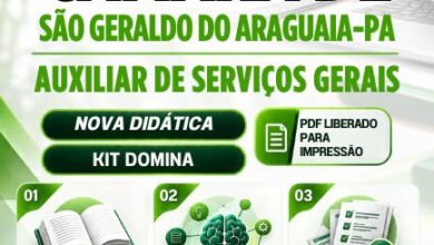 Apostila Profissional para Auxiliar de Serviços Gerais – Câmara São Geraldo Araguaia 2026