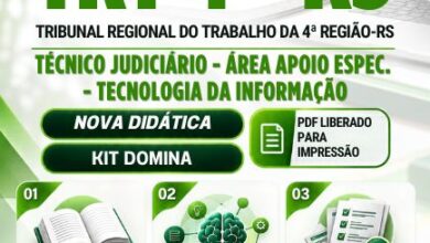 Apostila Técnica: Judiciário e Tecnologia da Informação – TRT 4 RS 2026