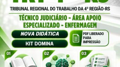 Apostila Técnica para Judiciários: Enfermagem TRT 4 RS 2026 – Preparação Eficaz