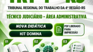 Apostila Técnico Judiciário Administrativa TRT 4 RS: Preparação 2026