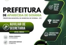 Apostila de Auxiliar de Secretaria – Aparecida de Goiânia, GO 2026: Conteúdos e Recursos Apostila de Auxiliar de Secretaria – Aparecida de Goiânia, GO 2026: Conteúdos e Recursos