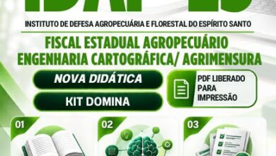 Apostila de Fiscalização Agropecuária e Engenharia Cartográfica IDAF-ES 2026