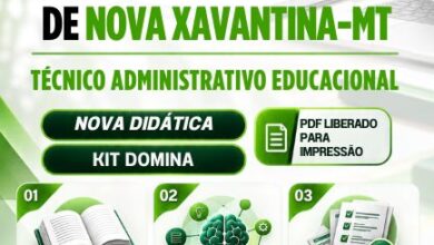 Apostila de Formação Técnica em Administração Educacional – Prefeitura de Nova Xavantina MT 2026 Apostila de Formação Técnica em Administração Educacional – Prefeitura de Nova Xavantina MT 2026