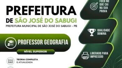 Apostila de Geografia para Professores – São José do Sabugi PB 2026 Apostila de Geografia para Professores – São José do Sabugi PB 2026