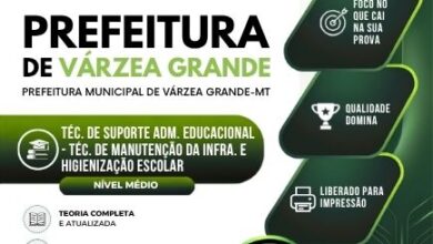 Apostila de Manutenção da Infraestrutura Escolar em Várzea Grande – MT 2026