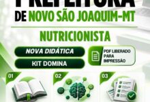 Apostila de Nutrição para Profissionais em Novo São Joaquim – MT 2027
