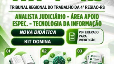 Apostila do Analista Judiciário em TI: TRT 4ª Região, Preparação 2026