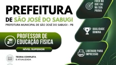 Apostila do Professor de Educação Física – São José do Sabugi PB 2026 Apostila do Professor de Educação Física – São José do Sabugi PB 2026