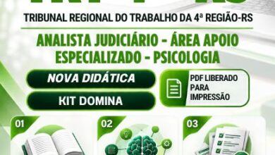 Apostila para Analista Judiciário em Psicologia – TRT 4ª Região 2026