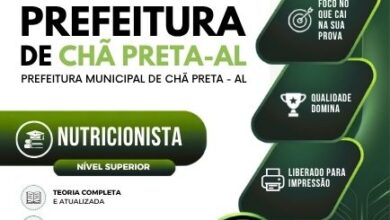 Apostila para Nutricionistas de Chã Preta – AL 2026: Conteúdos e Atualizações