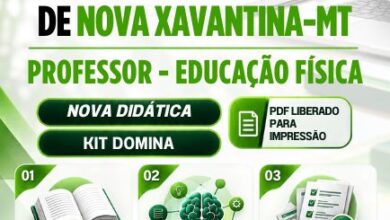 Apostila para Professores de Educação Física – Prefeitura de Nova Xavantina MT 2026