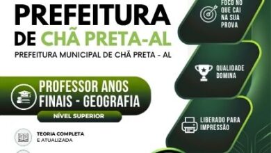 Apostila para Professores de Geografia de Chã Preta AL – Edição 2026