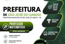 Apostila para Professores de Matemática – São José do Sabugi PB 2026 Apostila para Professores de Matemática – São José do Sabugi PB 2026