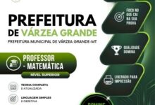 Apostila para Professores de Matemática – Várzea Grande MT 2026: Guia Completo Apostila para Professores de Matemática – Várzea Grande MT 2026: Guia Completo