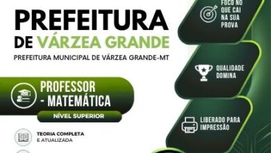 Apostila para Professores de Matemática – Várzea Grande MT 2026: Guia Completo Apostila para Professores de Matemática – Várzea Grande MT 2026: Guia Completo