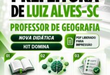 Domine a Geografia: Apostila 2026 para Professores em Luiz Alves, SC!