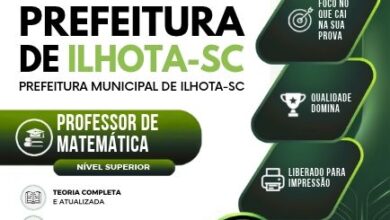 Domine a Matemática: Apostila do Professor da Prefeitura de Ilhota SC 2026!