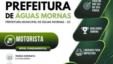 Domine as Estradas: Apostila do Motorista de Águas Mornas SC 2026 para Sucesso!