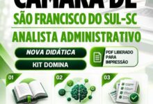 Garanta sua Aprovação: Apostila Completa para Analista Administrativo – Câmara SF do Sul 2026!
