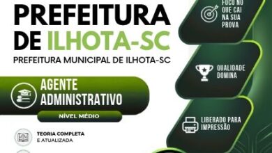 Prepare-se para o Sucesso: Apostila Agente Administrativo Prefeitura Ilhota SC 2026!