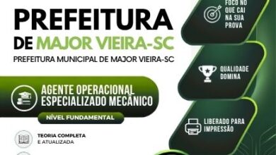 Prepare-se para o Sucesso: Apostila Agente Operacional Mecânico Prefeitura Major Vieira SC 2026