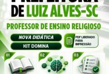 Transforme Sua Aula: Apostila do Professor de Ensino Religioso – Luiz Alves SC 2026 Transforme Sua Aula: Apostila do Professor de Ensino Religioso – Luiz Alves SC 2026