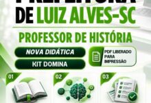 Transforme sua Aula: Apostila do Professor de História 2026 – Prefeitura Luiz Alves SC! Transforme sua Aula: Apostila do Professor de História 2026 – Prefeitura Luiz Alves SC!