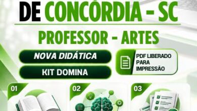 Transforme sua Carreira: Apostila Professor de Artes Concórdia SC 2026 à sua disposição!
