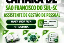 Transforme sua Carreira: Apostila de Gestão de Pessoal – Câmara São Francisco do Sul 2026!