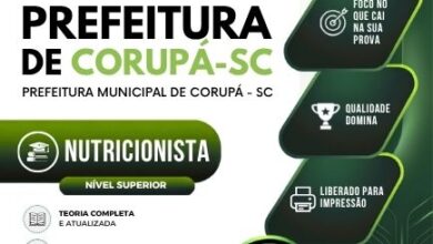 Transforme sua Saúde: Apostila Nutricionista Corupá SC 2026 com Dicas Essenciais!