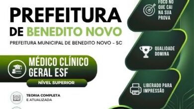 Transforme sua carreira: Apostila Médico Clínico Geral Benedito 2026 em SC!
