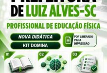 Transforme sua carreira: Apostila Profissional de Educação Física – Prefeitura Luiz Alves SC 2026! Transforme sua carreira: Apostila Profissional de Educação Física – Prefeitura Luiz Alves SC 2026!